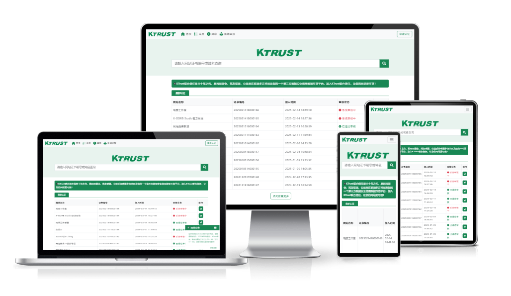 KTrust联合信任管理系统
